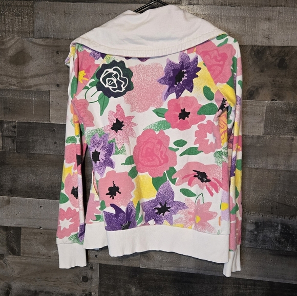 h&m floral zip up sweatshirt - Picture 5 of 5